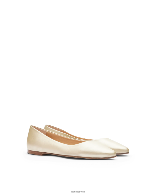 Lottusse Frauen Bel Metal Ziegenballerinas 22LP0265 Gold Schuhwerk