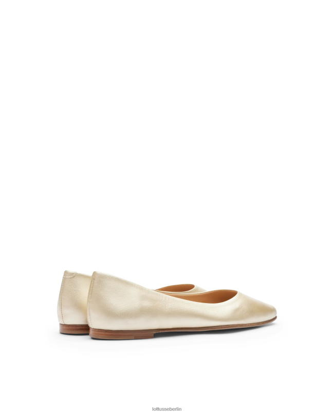 Lottusse Frauen Bel Metal Ziegenballerinas 22LP0265 Gold Schuhwerk
