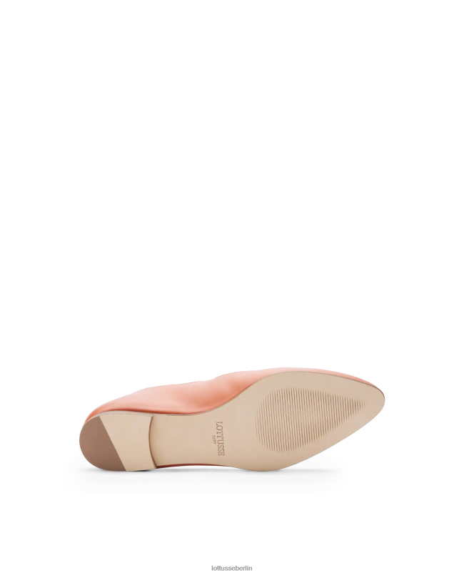 Lottusse Frauen Bel Soft-Lamm-Ballerinas 22LP0266 orange Schuhwerk
