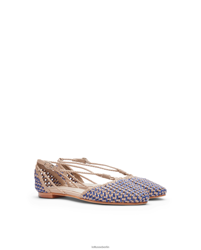 Lottusse Frauen Delice Ballerinas aus Lamm-Mesh-Leder 22LP0289 Mehrfarben Schuhwerk