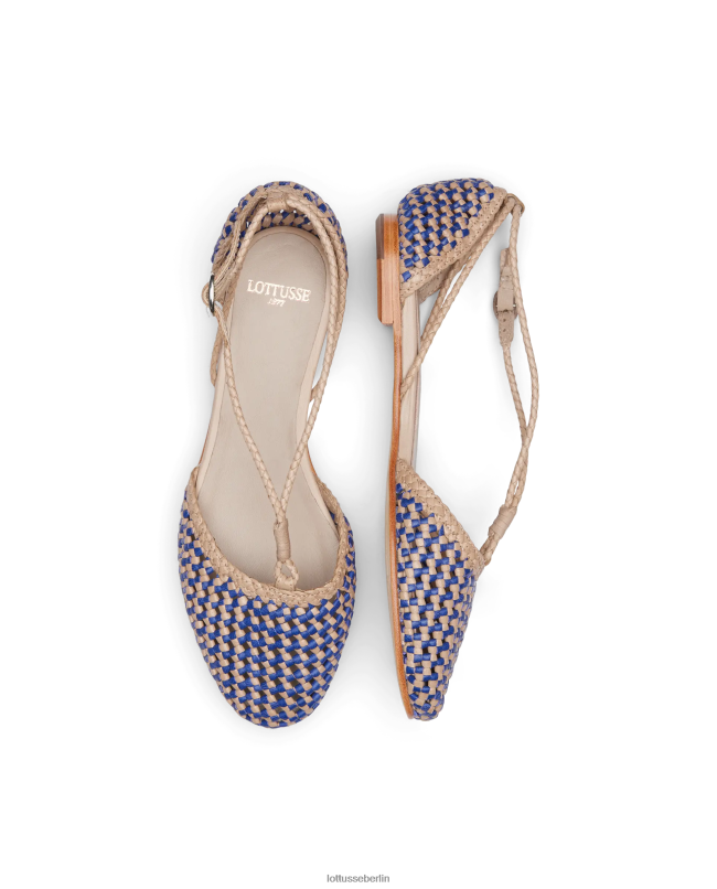 Lottusse Frauen Delice Ballerinas aus Lamm-Mesh-Leder 22LP0289 Mehrfarben Schuhwerk