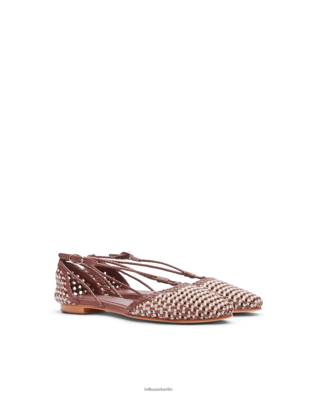 Lottusse Frauen Delice Ballerinas aus Lamm-Mesh-Leder 22LP0290 Mehrfarben Schuhwerk