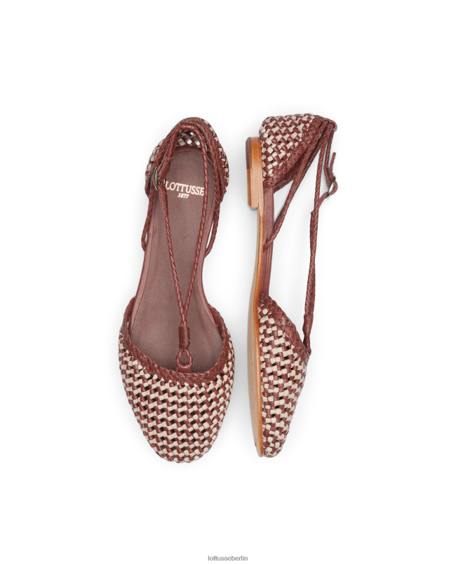 Lottusse Frauen Delice Ballerinas aus Lamm-Mesh-Leder 22LP0290 Mehrfarben Schuhwerk