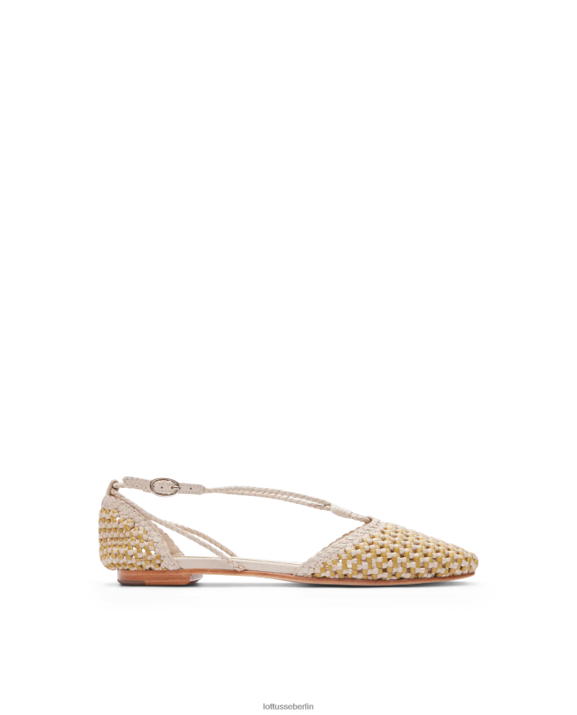 Lottusse Frauen Delice Ballerinas aus Lamm-Mesh-Leder 22LP0291 Mehrfarben Schuhwerk