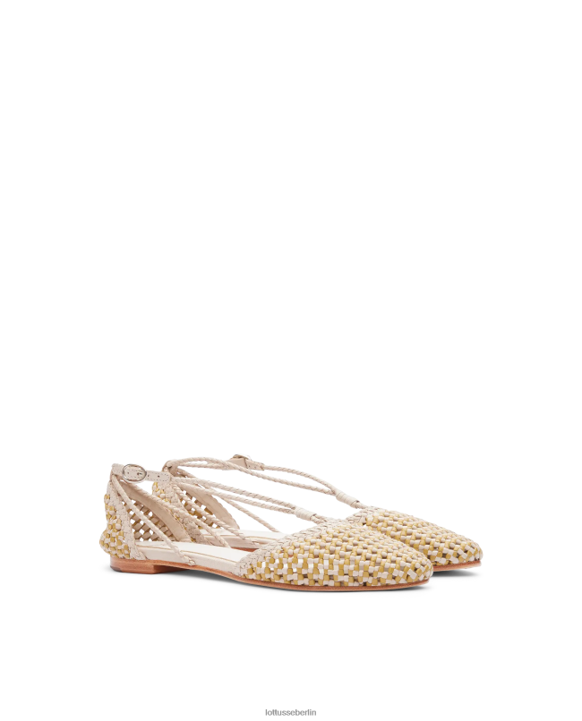Lottusse Frauen Delice Ballerinas aus Lamm-Mesh-Leder 22LP0291 Mehrfarben Schuhwerk