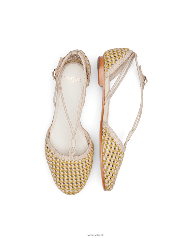 Lottusse Frauen Delice Ballerinas aus Lamm-Mesh-Leder 22LP0291 Mehrfarben Schuhwerk