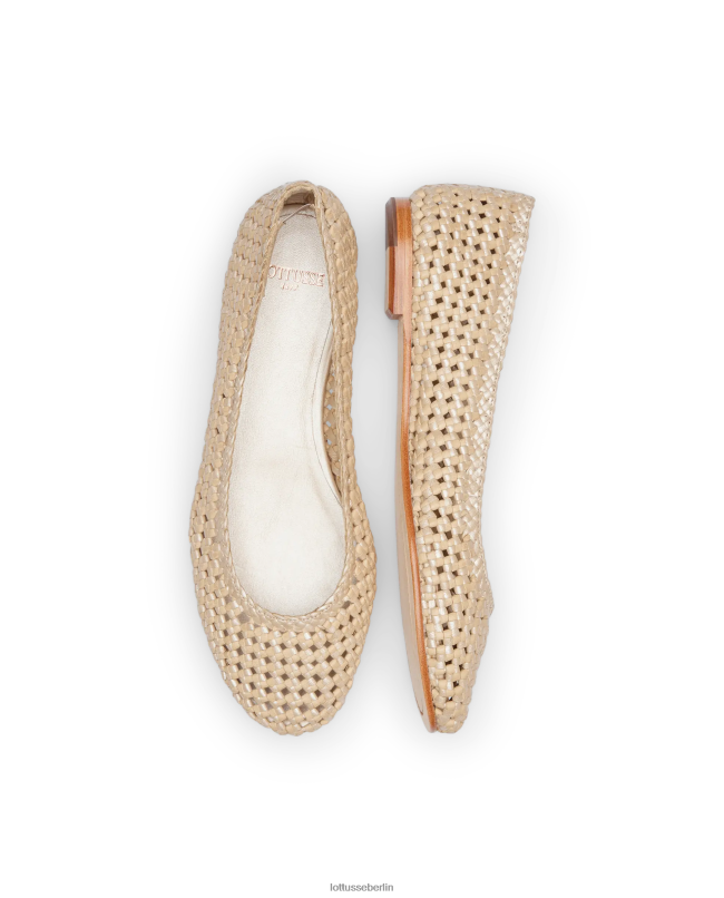 Lottusse Frauen Delice Ballerinas aus Lamm-Mesh-Leder 22LP0292 Mehrfarben Schuhwerk