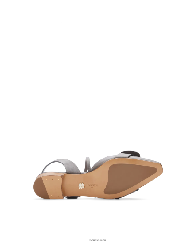 Lottusse Frauen Smithson Crust Ballerinas aus Anilin-Kalbsleder 22LP0217 bleigrau Schuhwerk