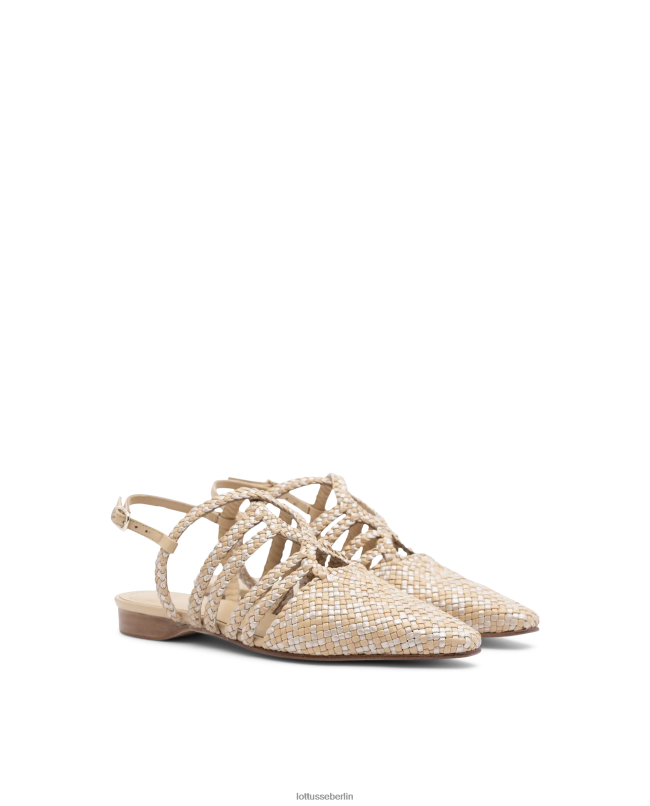 Lottusse Frauen Sommer-Ballerinas aus Lamm-Mesh-Leder 22LP0313 Mehrfarben Schuhwerk