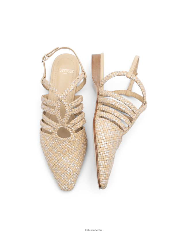 Lottusse Frauen Sommer-Ballerinas aus Lamm-Mesh-Leder 22LP0313 Mehrfarben Schuhwerk