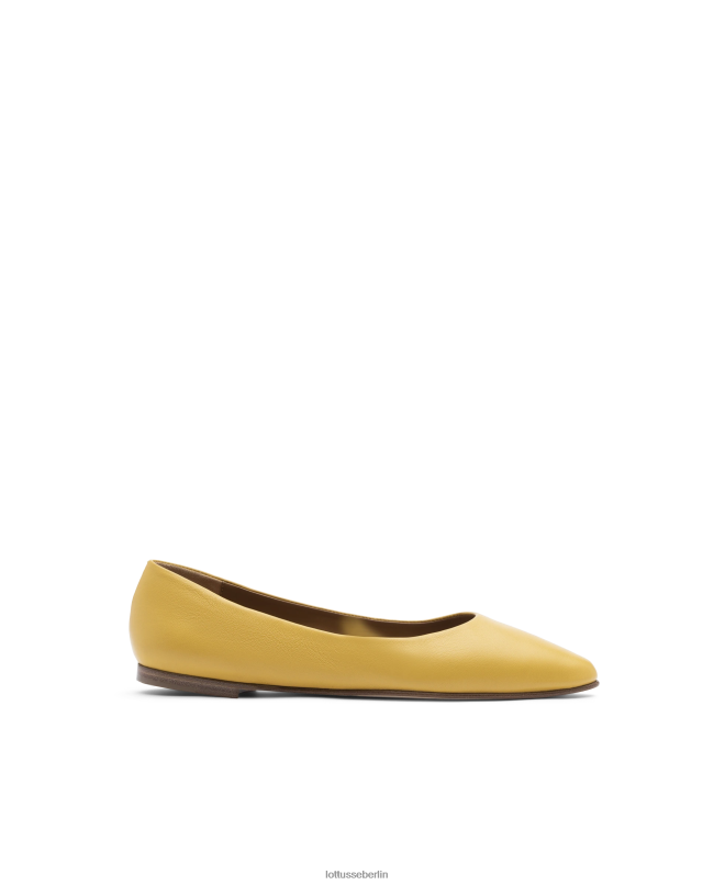 Lottusse Frauen Weiche Ballerinas von Bel Lamb 22LP0262 gelb Schuhwerk