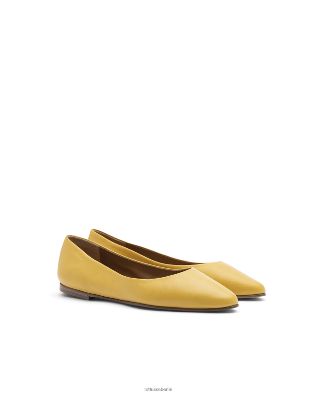 Lottusse Frauen Weiche Ballerinas von Bel Lamb 22LP0262 gelb Schuhwerk