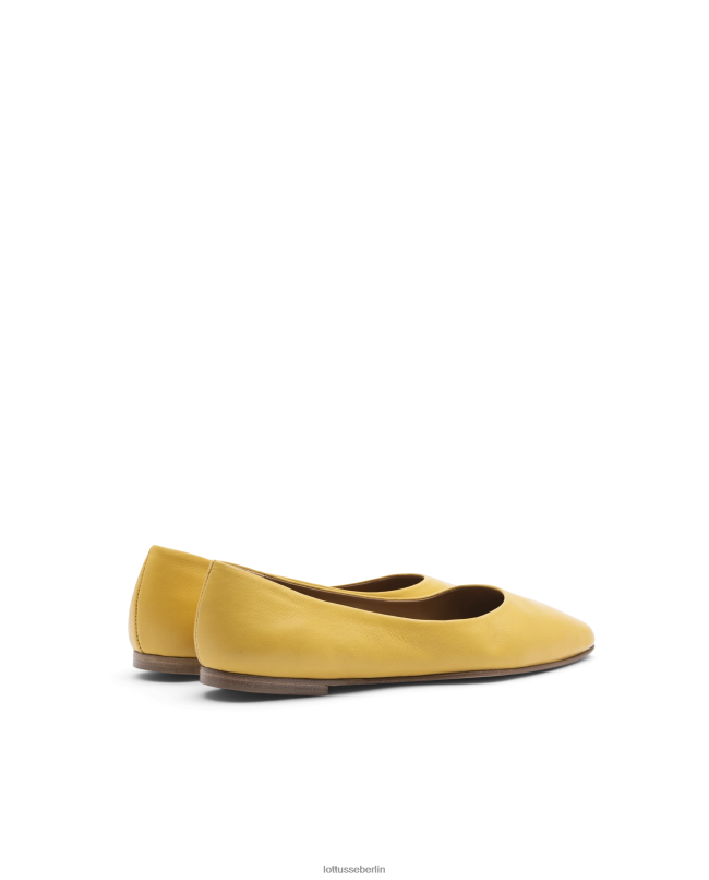 Lottusse Frauen Weiche Ballerinas von Bel Lamb 22LP0262 gelb Schuhwerk