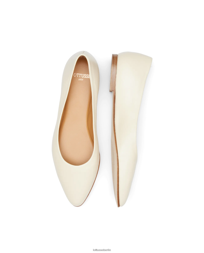 Lottusse Frauen Weiche Ballerinas von Bel Lamb 22LP0264 cremefarben Schuhwerk