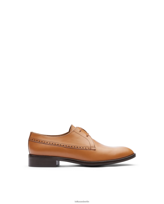 Lottusse Frauen Claire Derby aus glattem Kalbsleder 22LP0395 braun Schuhwerk