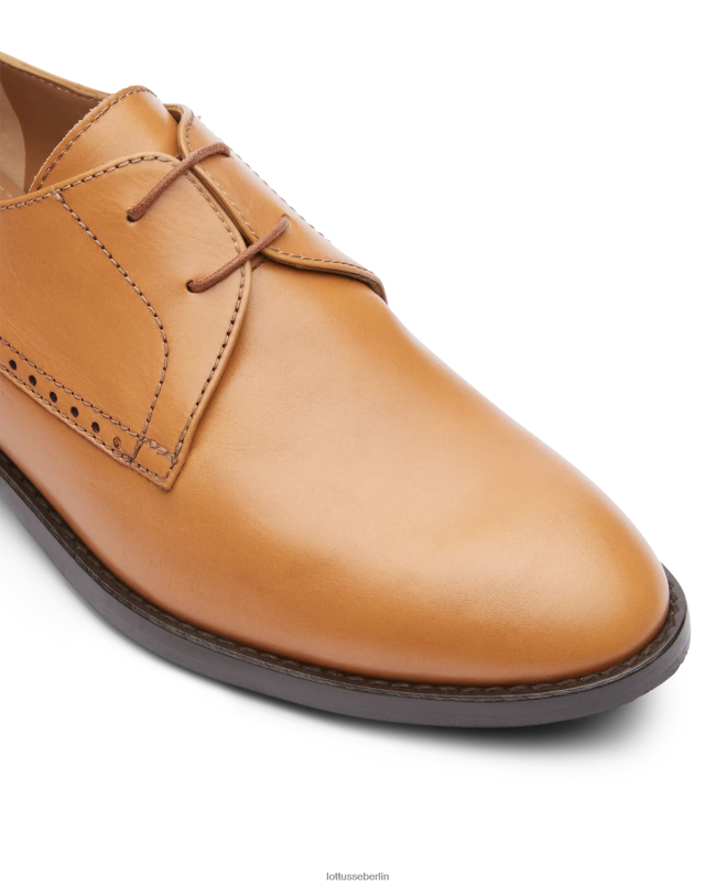 Lottusse Frauen Claire Derby aus glattem Kalbsleder 22LP0395 braun Schuhwerk
