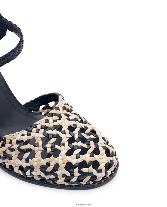 Lottusse Frauen Ethnische geflochtene Ziegenpumps 22LP0249 Mehrfarben Schuhwerk