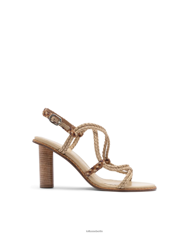 Lottusse Frauen Ethnische geflochtene Ziegensandalen 22LP0250 Mehrfarben Schuhwerk