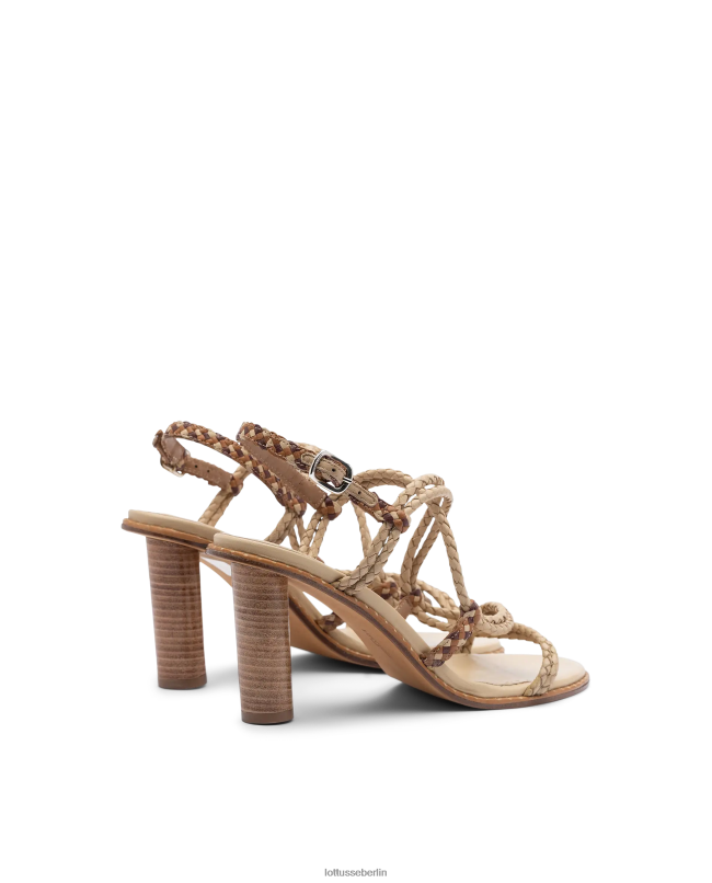 Lottusse Frauen Ethnische geflochtene Ziegensandalen 22LP0250 Mehrfarben Schuhwerk
