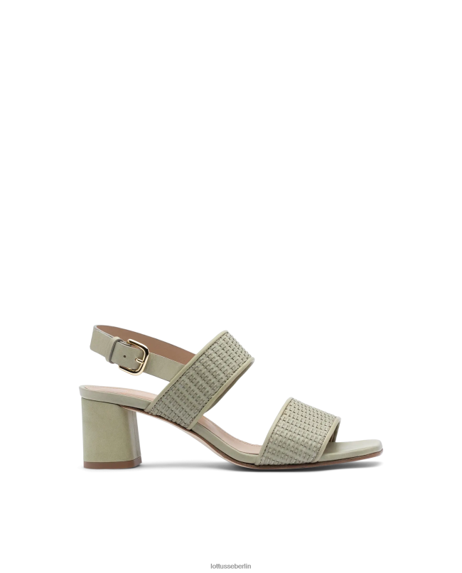 Lottusse Frauen Nicole geflochtene Ziegensandalen 22LP0288 olivgrün Schuhwerk