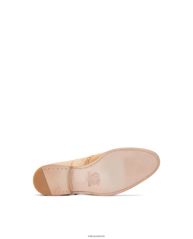 Lottusse Frauen Cambridge Crust Anilin Kalb Mönche 22LP0209 braun Schuhwerk