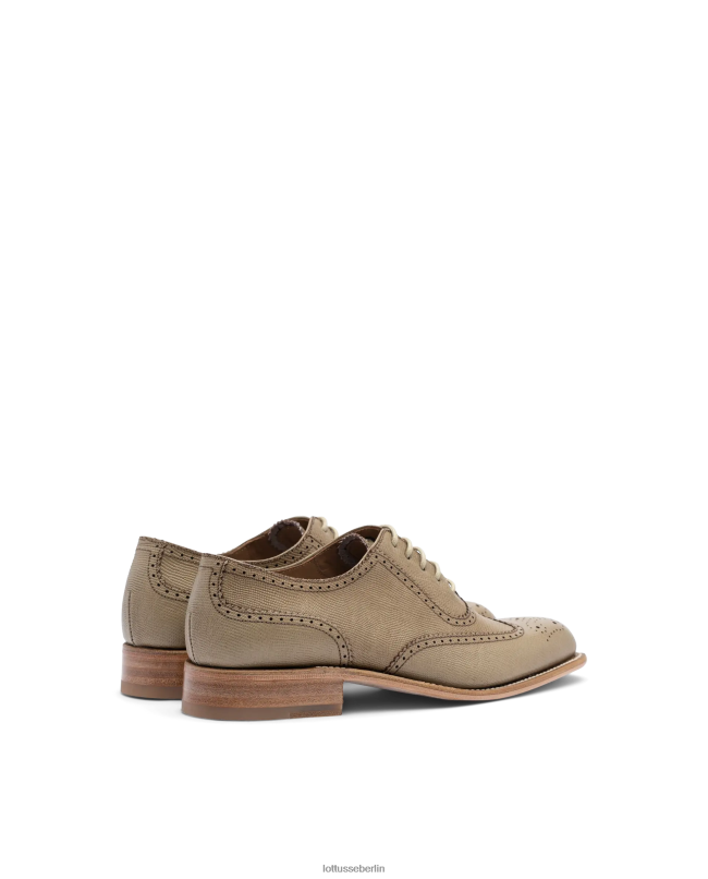 Lottusse Frauen Cambridge Calf Tejus Embossy Oxford 22LP0211 olivgrün Schuhwerk