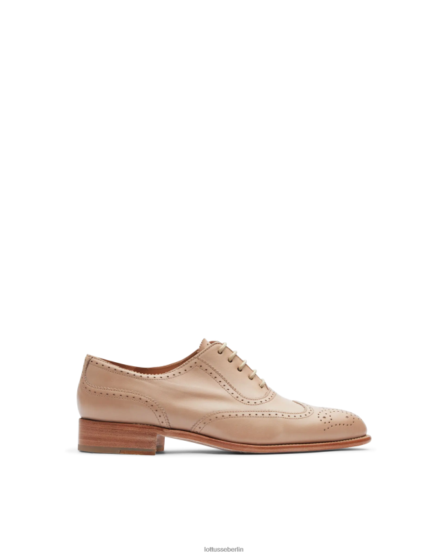 Lottusse Frauen Cambridge Crust Anilin Kalb Oxford 22LP0212 braun Schuhwerk