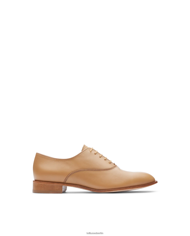 Lottusse Frauen Claire Oxford aus glattem Kalbsleder 22LP0242 braun Schuhwerk