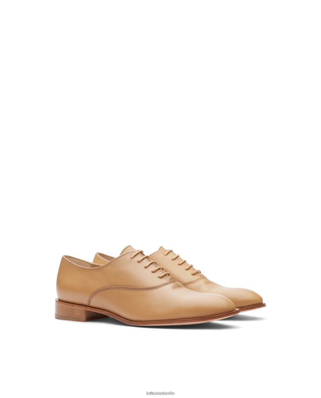 Lottusse Frauen Claire Oxford aus glattem Kalbsleder 22LP0242 braun Schuhwerk