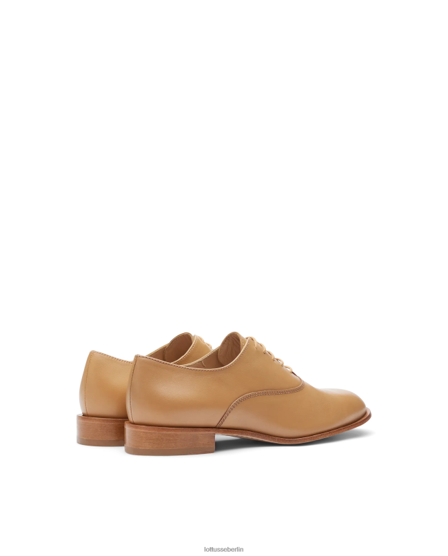 Lottusse Frauen Claire Oxford aus glattem Kalbsleder 22LP0242 braun Schuhwerk