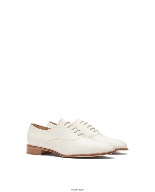 Lottusse Frauen Claire Safian Stamp Calf Oxford 22LP0241 cremefarben Schuhwerk