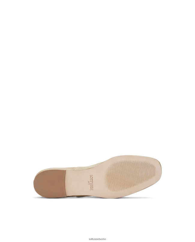 Lottusse Frauen Goya-Lamm-Oxford in heller Waschung 22LP0274 olivgrün Schuhwerk