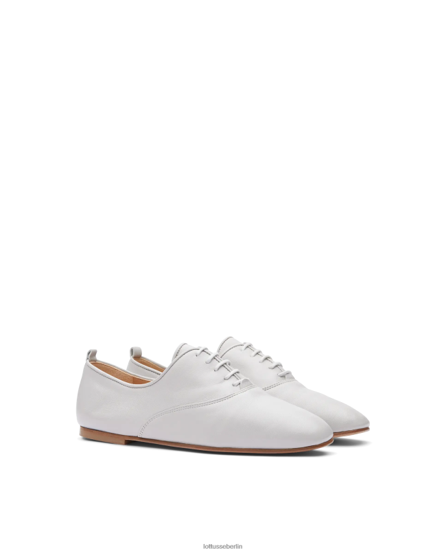 Lottusse Frauen Goya-Lamm weiches Oxford 22LP0271 cremefarben Schuhwerk