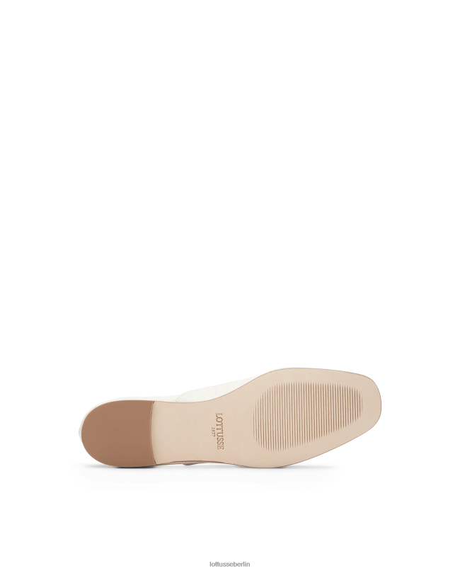 Lottusse Frauen Goya-Lamm weiches Oxford 22LP0273 cremefarben Schuhwerk