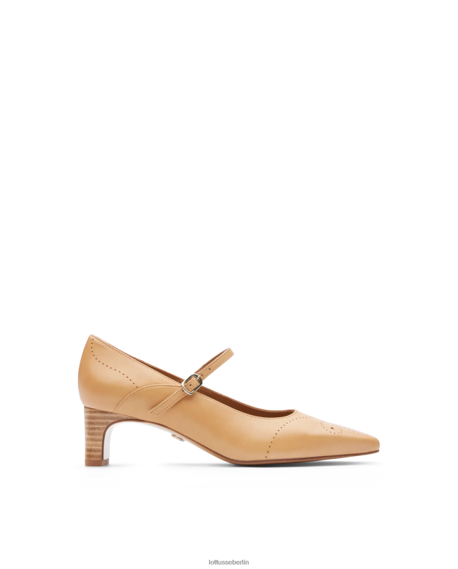Lottusse Frauen Anilin-Wadenpumpen von Smithson Crust 22LP0213 braun Schuhwerk
