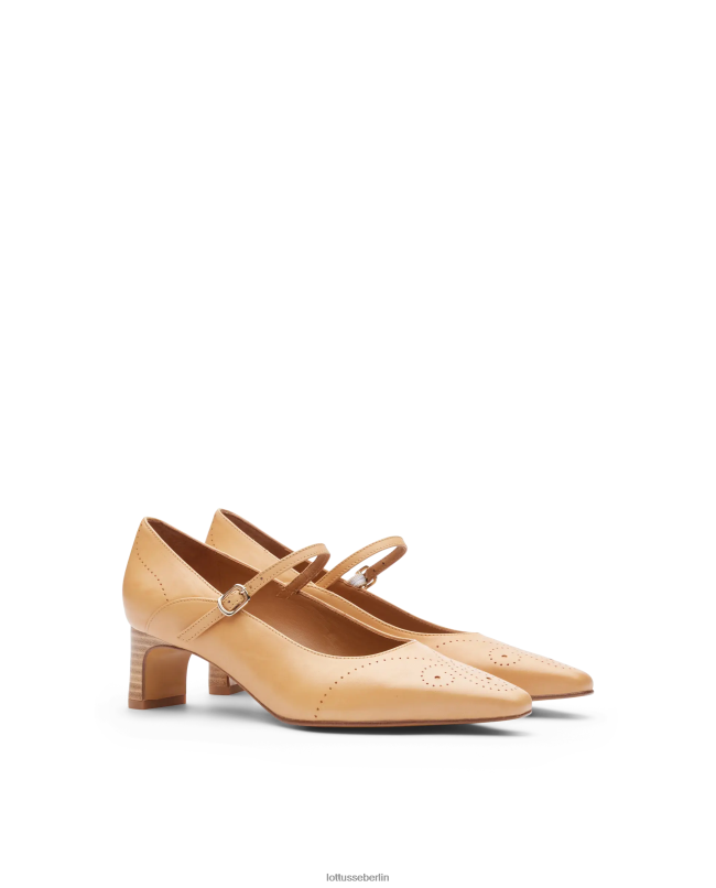 Lottusse Frauen Anilin-Wadenpumpen von Smithson Crust 22LP0213 braun Schuhwerk