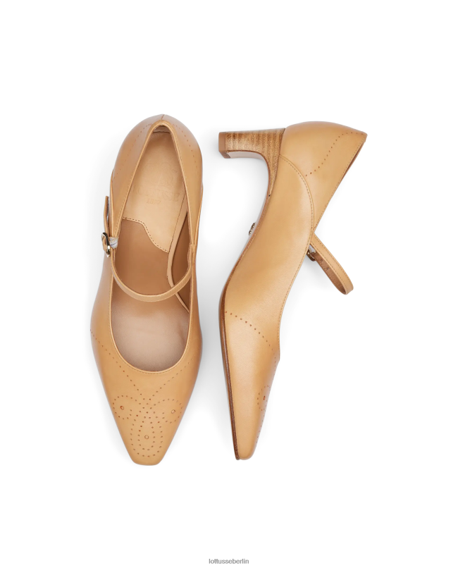 Lottusse Frauen Anilin-Wadenpumpen von Smithson Crust 22LP0213 braun Schuhwerk
