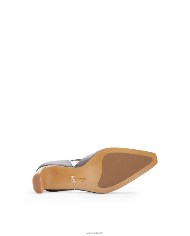 Lottusse Frauen Anilin-Wadenpumpen von Smithson Crust 22LP0221 bleigrau Schuhwerk