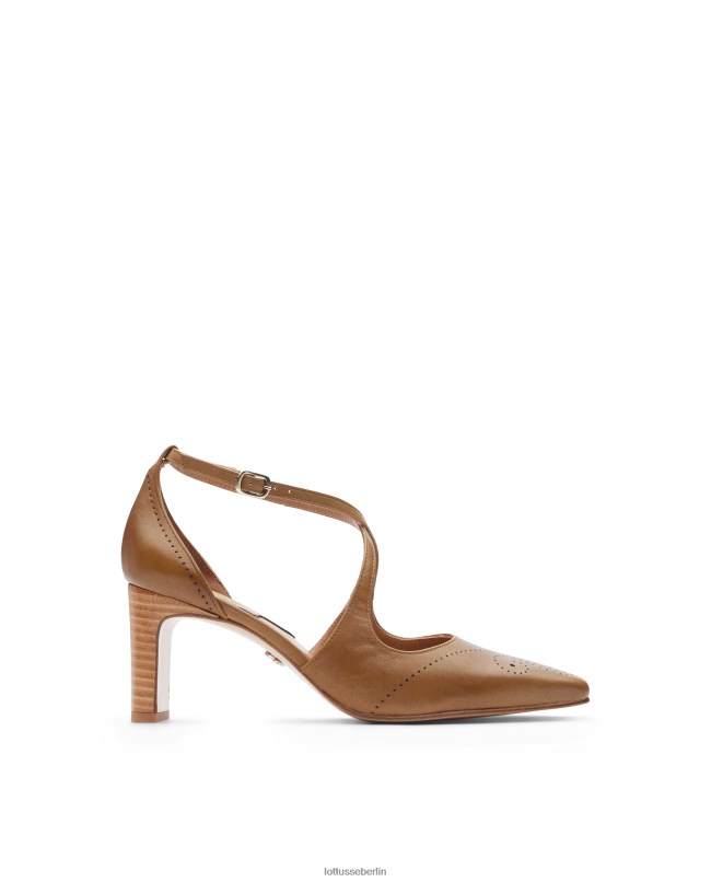 Lottusse Frauen Anilin-Wadenpumpen von Smithson Crust 22LP0222 braun Schuhwerk