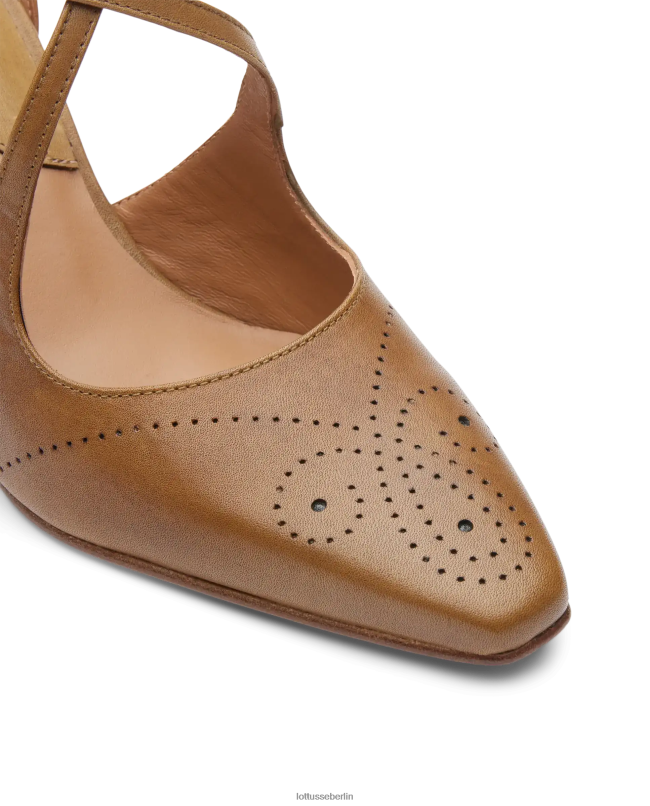 Lottusse Frauen Anilin-Wadenpumpen von Smithson Crust 22LP0222 braun Schuhwerk