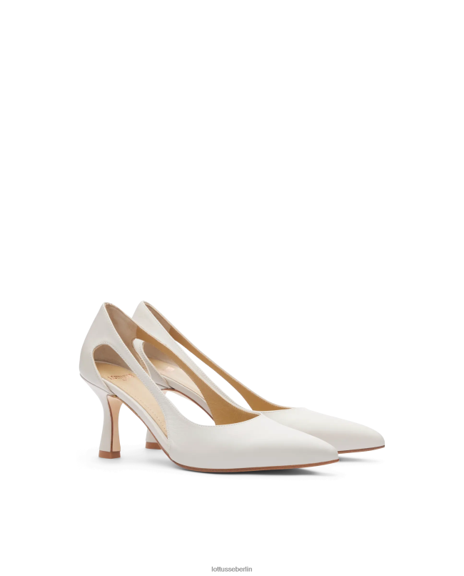 Lottusse Frauen Carla schlichte Wadenpumps 22LP0229 cremefarben Schuhwerk