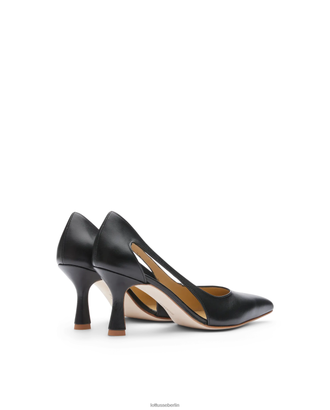 Lottusse Frauen Carla schlichte Wadenpumps 22LP0230 Schwarz Schuhwerk