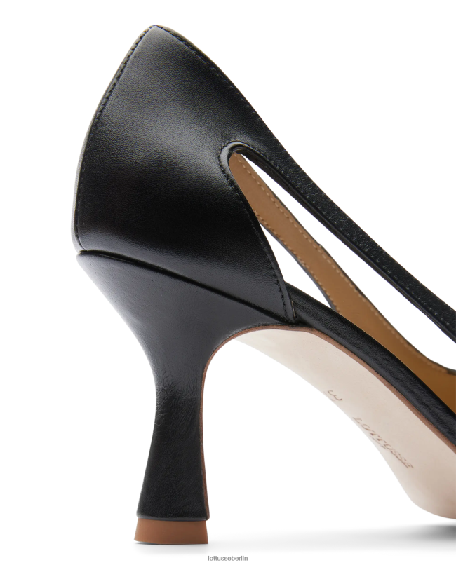 Lottusse Frauen Carla schlichte Wadenpumps 22LP0230 Schwarz Schuhwerk