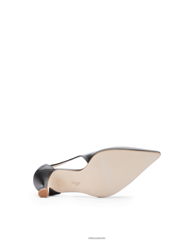 Lottusse Frauen Carla schlichte Wadenpumps 22LP0230 Schwarz Schuhwerk