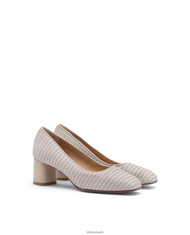 Lottusse Frauen Nicole-Pumps aus Kalbsleder 22LP0286 cremefarben Schuhwerk