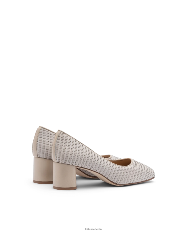 Lottusse Frauen Nicole-Pumps aus Kalbsleder 22LP0286 cremefarben Schuhwerk
