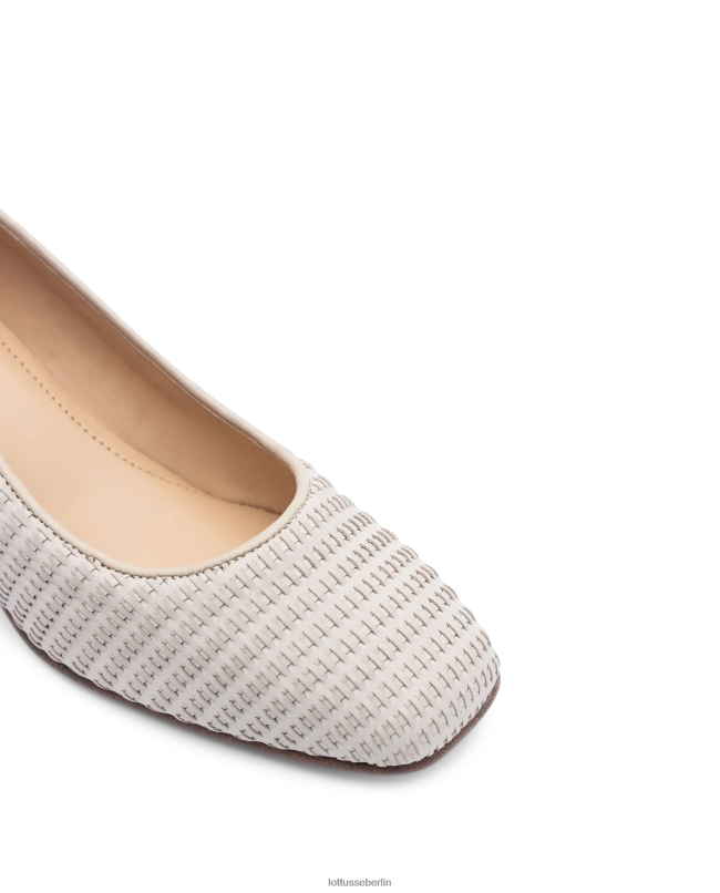 Lottusse Frauen Nicole-Pumps aus Kalbsleder 22LP0286 cremefarben Schuhwerk