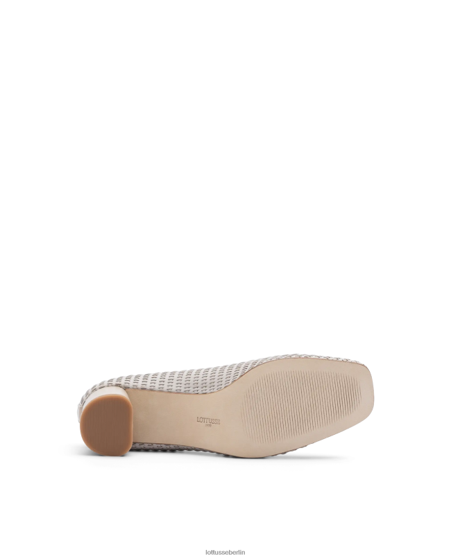 Lottusse Frauen Nicole-Pumps aus Kalbsleder 22LP0286 cremefarben Schuhwerk