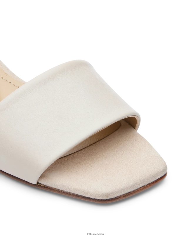 Lottusse Frauen Carla-Sandalen aus glattem Kalbsleder 22LP0228 Beige Schuhwerk