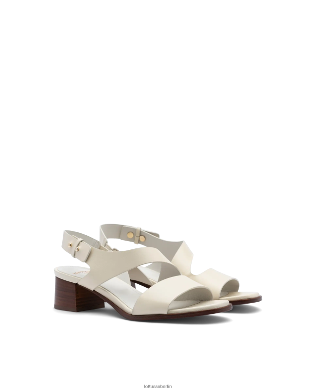 Lottusse Frauen NYLO -Kornkalfsandalen Nylo 22LP0257 cremefarben Schuhwerk